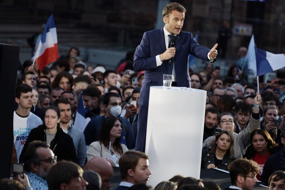 Tổng thống Macron: Bầu cử Pháp là trưng cầu ý dân về tương lai châu Âu